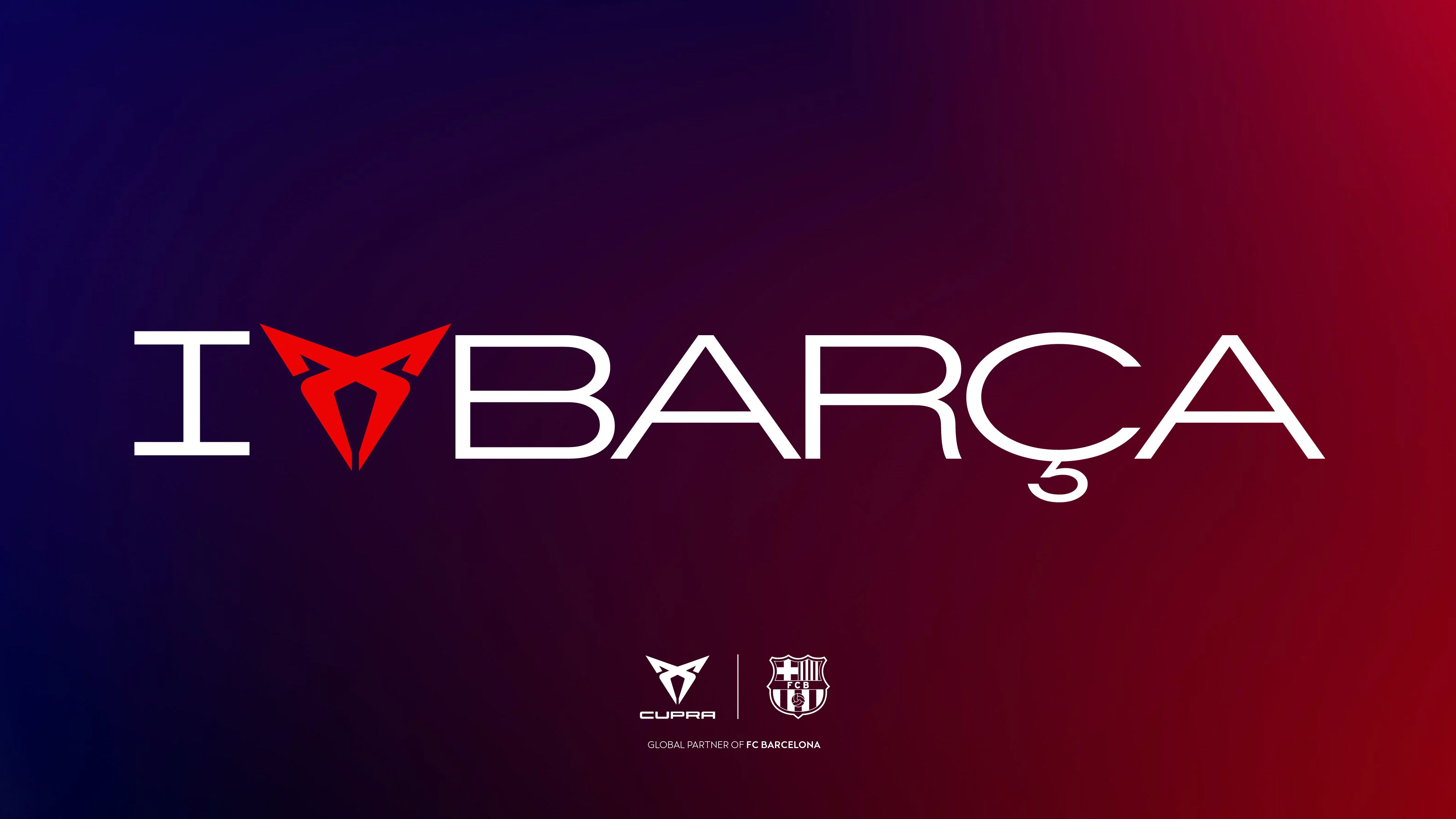 Napis »I love BARÇA«, pri čemer je simbol za »love« oblikovan iz logotipa znamke CUPRA. Sponzorska pogodba z nogometnim klubom Barcelona.