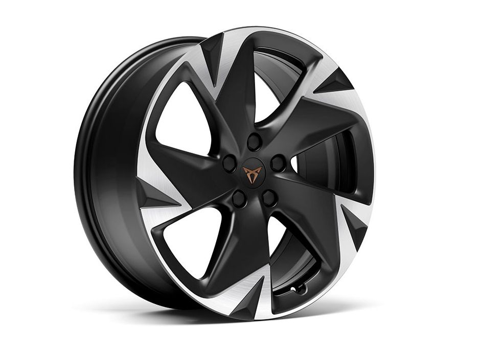 CUPRA Leichtmetallfelgen Vulcano 19 Zoll Schwarz/Silber für den CUPRA Tavascan.