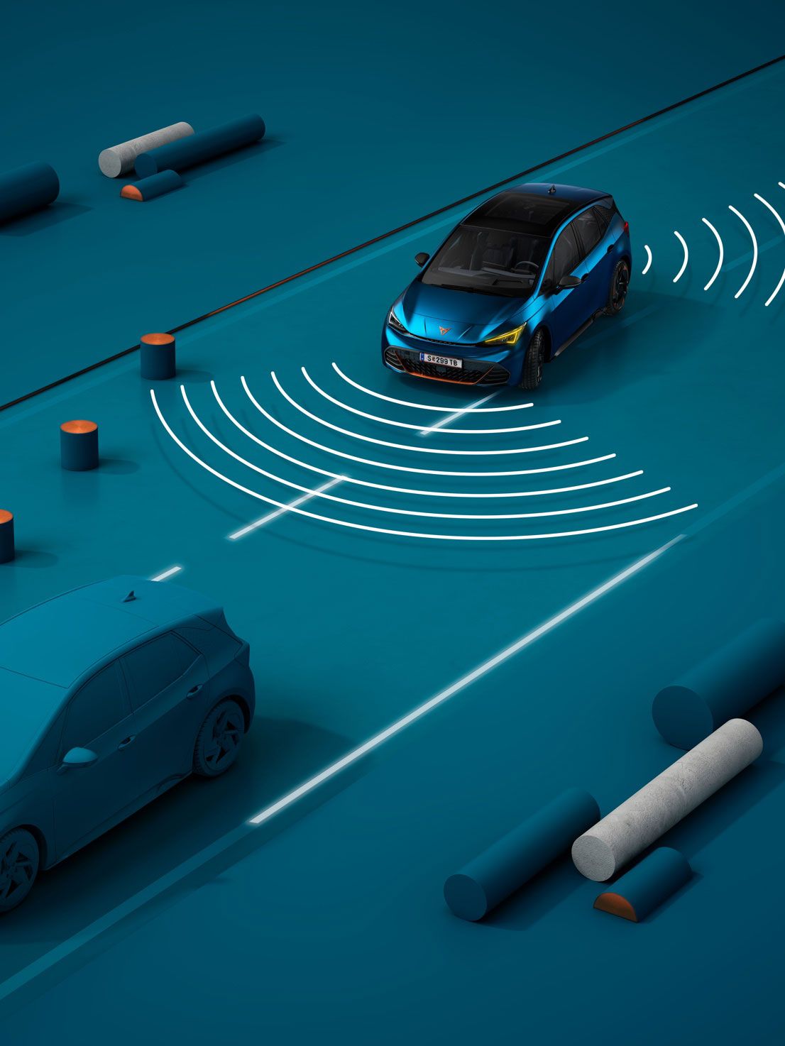 Grafik CUPRA Travel Assist