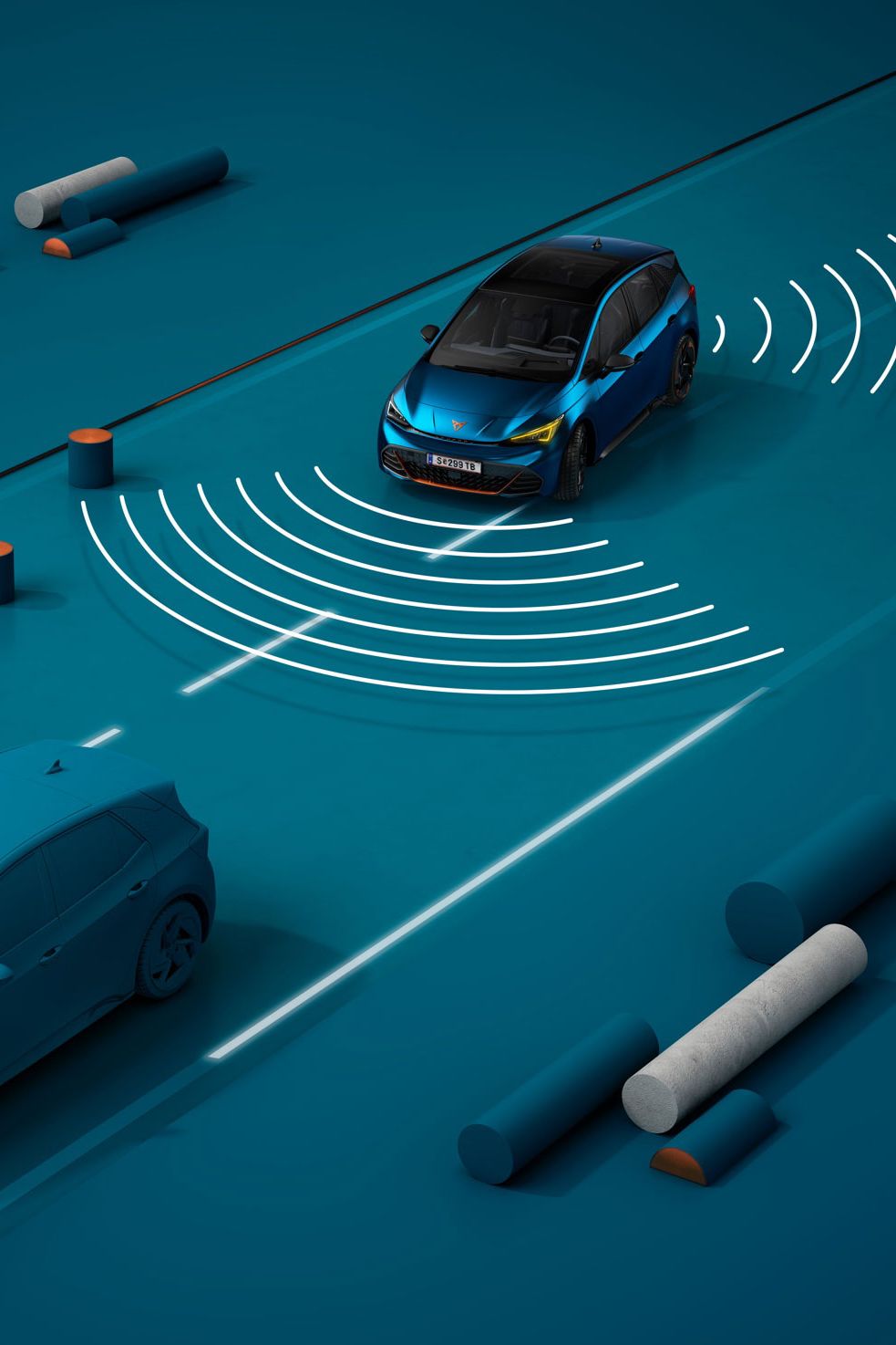 Grafik CUPRA Travel Assist